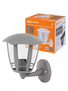 ЭЛМАКС - Светильник садово-парковый "СИТИ" НБУ 07-60-003 У1 6-ти гранник настенный вверх серый TDM элмакс, электротехника, кабель, светотехника, elmax.pro