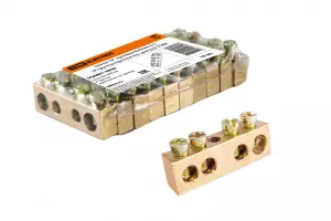 ЭЛМАКС - Шина "N" нулевая 6х9мм 4/1 (4 группы/крепеж по центру) TDM элмакс, электротехника, кабель, светотехника, elmax.pro