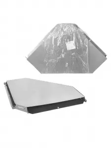 Поворот на 90 град. горизонтальный 50х500 мм TDM