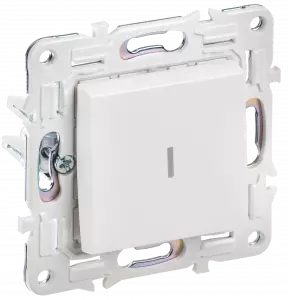 ЭЛМАКС - SKANDY Выключ. 1-кл. с инд. 10А SK-V07W арк. бел. IEK элмакс, электротехника, кабель, светотехника, elmax.pro