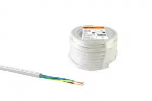 Провод ПВС 3х4 ГОСТ (5м), белый TDM