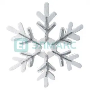 ЭЛМАКС - Елочная фигура "Снежинка сказочная" 40 см, цвет серебряный элмакс, электротехника, кабель, светотехника, elmax.pro