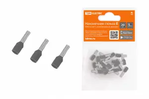 ЭЛМАКС - Наконечник-гильза Е4009 4мм2 с изолированным фланцем (20шт) TDM элмакс, электротехника, кабель, светотехника, elmax.pro