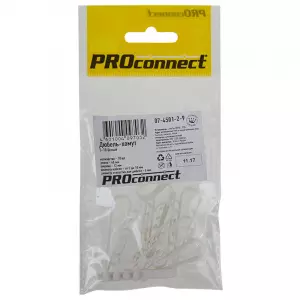 ЭЛМАКС - Дюбель-хомут 5-10мм, круглый, белый (10 шт/уп) PROconnect элмакс, электротехника, кабель, светотехника, elmax.pro