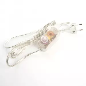 ЭЛМАКС - Сетевой шнур с диммером 230V 2м, прозрачный, DM103-200W элмакс, электротехника, кабель, светотехника, elmax.pro