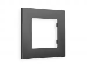 ЭЛМАКС - Рамка ALFA Qubi (Антрацит серый) 1-ая AF250651 элмакс, электротехника, кабель, светотехника, elmax.pro