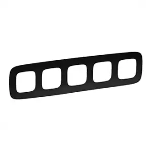 ЭЛМАКС - Valena ALLURE.Рамка "Матовый черный".5-постовая универсальная элмакс, электротехника, кабель, светотехника, elmax.pro