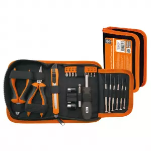 Слесарный набор №4, 25 предметов, тканевый чехол, "Гранит" TDM