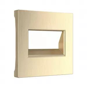 ЭЛМАКС - W1191110/ Накладка для двойной розетки Еthernet RJ-45 (шампань рифленый) элмакс, электротехника, кабель, светотехника, elmax.pro