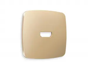 ЭЛМАКС - Лицевая панель OMEGA (Шампань) для HDMI розетки QUANT OP6140 элмакс, электротехника, кабель, светотехника, elmax.pro