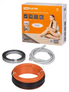 ЭЛМАКС - Двухжильный теплый пол в стяжку "ПРОФИ", 63 м, 1300 Вт, S укладки 7,6-10,8 м², монтажная лента, TDM элмакс, электротехника, кабель, светотехника, elmax.pro