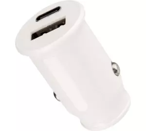 ЭЛМАКС - Автозарядка в прикуриватель REXANT АЗУ USB-A+USB-C, 2.4 A белая элмакс, электротехника, кабель, светотехника, elmax.pro