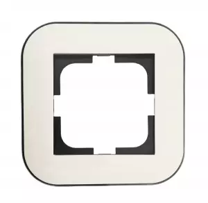 рамка 1 пост OVIVO Loft белый/черный