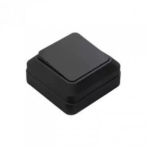 Выключатель одноклавишный BOLLETO черный накладной 7021B IN HOME