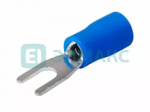 НАКОНЕЧНИК ВИЛОЧНЫЙ изолированный 3.2мм 1.5-2.5мм² (НВи 2.5-3) синий REXANT
