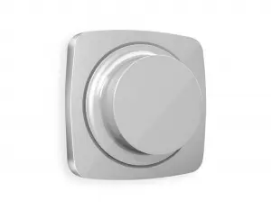 ЭЛМАКС - Лицевая панель OMEGA (Серебро глянец) для светорегулятора универсального QUANT OP4055 элмакс, электротехника, кабель, светотехника, elmax.pro