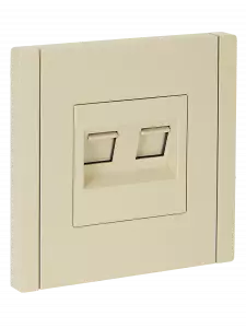 ЭЛМАКС - FORTE&PIANO Розетка комп. 2-ая RJ45 кат.5E FP433 ваниль IEK элмакс, электротехника, кабель, светотехника, elmax.pro