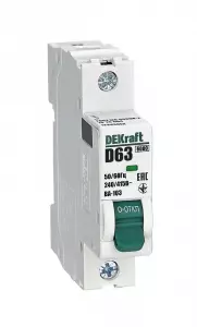 Авт. выкл. 1Р 63А х-ка D ВА-103 6кА нов.
