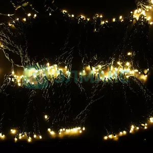 ЭЛМАКС - Гирлянда "LED ClipLight" 24V, 5 нитей по 20 метров, цвет диодов ТЕПЛЫЙ БЕЛЫЙ, Flashing (Белый) элмакс, электротехника, кабель, светотехника, elmax.pro