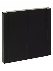 ЭЛМАКС - FORTE&PIANO Выключатель 2-кл. прох. 10А FP107 черный IEK элмакс, электротехника, кабель, светотехника, elmax.pro