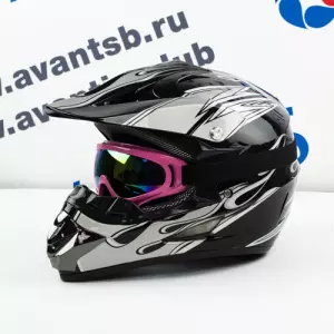ЭЛМАКС - Шлем кроссовый Avantis Drops (S, Серебристый) элмакс, электротехника, кабель, светотехника, elmax.pro