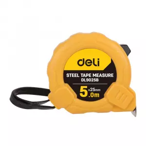 ЭЛМАКС - Рулетка Deli DL9025B 5м*25мм Метрическая. Корпус ударопрочный. элмакс, электротехника, кабель, светотехника, elmax.pro