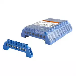 ЭЛМАКС - Шина "N" нулевая в изоляторе 6х9мм 8 групп никелированная TDM элмакс, электротехника, кабель, светотехника, elmax.pro