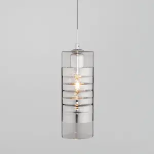 ЭЛМАКС - Подвесной светильник со стеклянным плафоном 50185/1 хром элмакс, электротехника, кабель, светотехника, elmax.pro