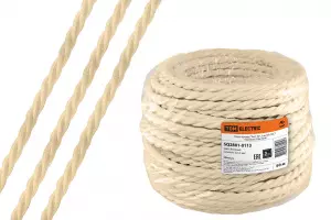 ЭЛМАКС - Ретро провод "Эко" 3х1,5 витой ГОСТ бежевый (50м) TDM элмакс, электротехника, кабель, светотехника, elmax.pro