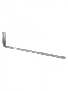 Держатель угл. под черепицу для прута Ø6-10 мм, с пов. 90°, стал.крюк, осн.415 мм, гор. цинк. TDM Держатель угл. под черепицу для прута Ø6-10 мм, с пов. 90°, стал.крюк, осн.415 мм, гор. цинк. TDM