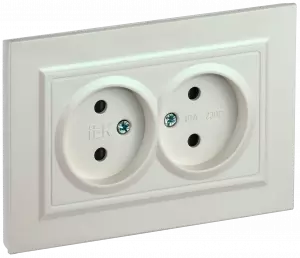 ЭЛМАКС - BRITE Роз. 2-я без з/к с з/ш 10А в сб. РСш12-2-БрЖ жемч. IEK элмакс, электротехника, кабель, светотехника, elmax.pro