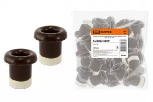 ЭЛМАКС - Керамический проходной изолятор для провода «ЭКО» бук (25шт) TDM элмакс, электротехника, кабель, светотехника, elmax.pro