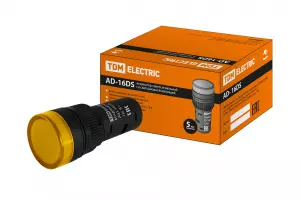 ЭЛМАКС - Лампа AD-16DS(LED)матрица d16мм желтый 230В АС TDM элмакс, электротехника, кабель, светотехника, elmax.pro