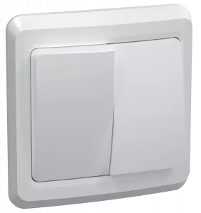 ВС10-2-0-ВБ Выключатель 2 кл 10А ВЕГА (белый) IEK