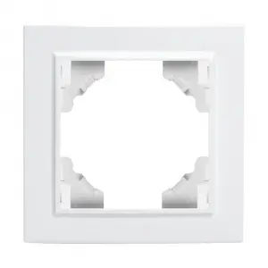 ЭЛМАКС - Рамка одноместная, серия Эрна, PFR00-9001-01, белый элмакс, электротехника, кабель, светотехника, elmax.pro