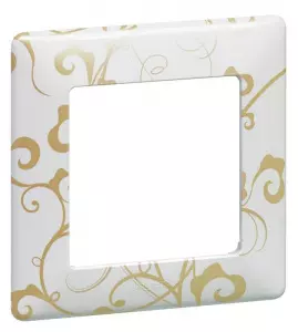 ЭЛМАКС - Valena LIFE.Рамка "Ампир белый".1-постовая универсальная элмакс, электротехника, кабель, светотехника, elmax.pro