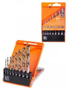 ЭЛМАКС - Набор сверл по металлу, 8 шт. (3-4-5-6-7-8-9-10) мм, полир., HSS, ц. хв., пласт. уп., "Рубин" TDM элмакс, электротехника, кабель, светотехника, elmax.pro