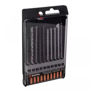 ЭЛМАКС - Набор пилок для лобзика по дереву и металлу 10шт Вихрь элмакс, электротехника, кабель, светотехника, elmax.pro