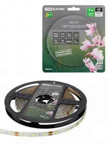 ЭЛМАКС - Лента светодиодная SMD2835-60 LED/м-IP65-12 В-4,8 Вт/м-6000 К (5 м) блистер TDM элмакс, электротехника, кабель, светотехника, elmax.pro