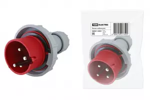 ЭЛМАКС - Вилка кабельная IP67 16А 3Р+РЕ 380В TDM элмакс, электротехника, кабель, светотехника, elmax.pro