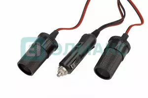 ЭЛМАКС - Разветвитель автоприкуривателя 2гн шнур (FD-1818) REXANT элмакс, электротехника, кабель, светотехника, elmax.pro