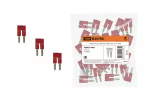 ЭЛМАКС - Перемычка для ЗКБ 4мм2 2PIN (упак. 25 шт.) TDM элмакс, электротехника, кабель, светотехника, elmax.pro