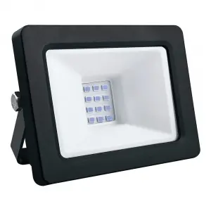 ЭЛМАКС - Прожектор светодиодный 2835SMD, 20W синий AC220V/50Hz IP65, в черном компактном корпусе, LL-902 элмакс, электротехника, кабель, светотехника, elmax.pro