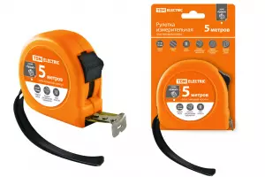 ЭЛМАКС - Рулетка, длина 5 м, стальная лента, ширина 19 мм, пластиковый корпус, "Гранит" TDM элмакс, электротехника, кабель, светотехника, elmax.pro