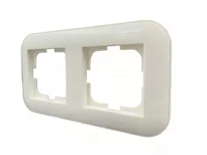 рамка 2 поста OVIVO Loft белый