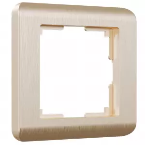 ЭЛМАКС - W0012111/ Рамка на 1 пост Stream (шампань) элмакс, электротехника, кабель, светотехника, elmax.pro