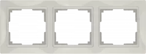 ЭЛМАКС - WL03-Frame-03/ Рамка на 3 поста (слоновая кость, basic) элмакс, электротехника, кабель, светотехника, elmax.pro