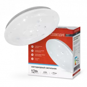 ЭЛМАКС - Светильник светодиодный серии DECO 12Вт 230В 6500К 780лм 190мм СОЗВЕЗДИЕ IN HOME элмакс, электротехника, кабель, светотехника, elmax.pro