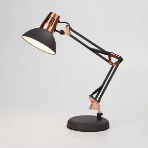 ЭЛМАКС - Светильник настольный на подставке 01034/1 черный элмакс, электротехника, кабель, светотехника, elmax.pro