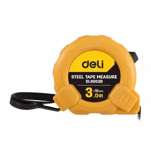 ЭЛМАКС - Рулетка Deli DL9003B 3м*16мм Метрическая. Корпус ударопрочный. элмакс, электротехника, кабель, светотехника, elmax.pro